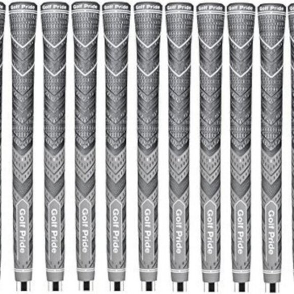 Set of 13 NEW Golf Pride MCC Plus4 Grips, Gray, Set of 13 NEW Golf Pride Midsize - Picture 1 of 2